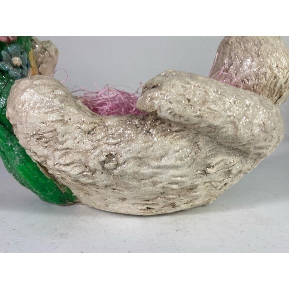 Easter Egg Basket Decor Bunny Rabbit 9" Tall Spring Holiday Centerpiece… - Picture 10 of 11
